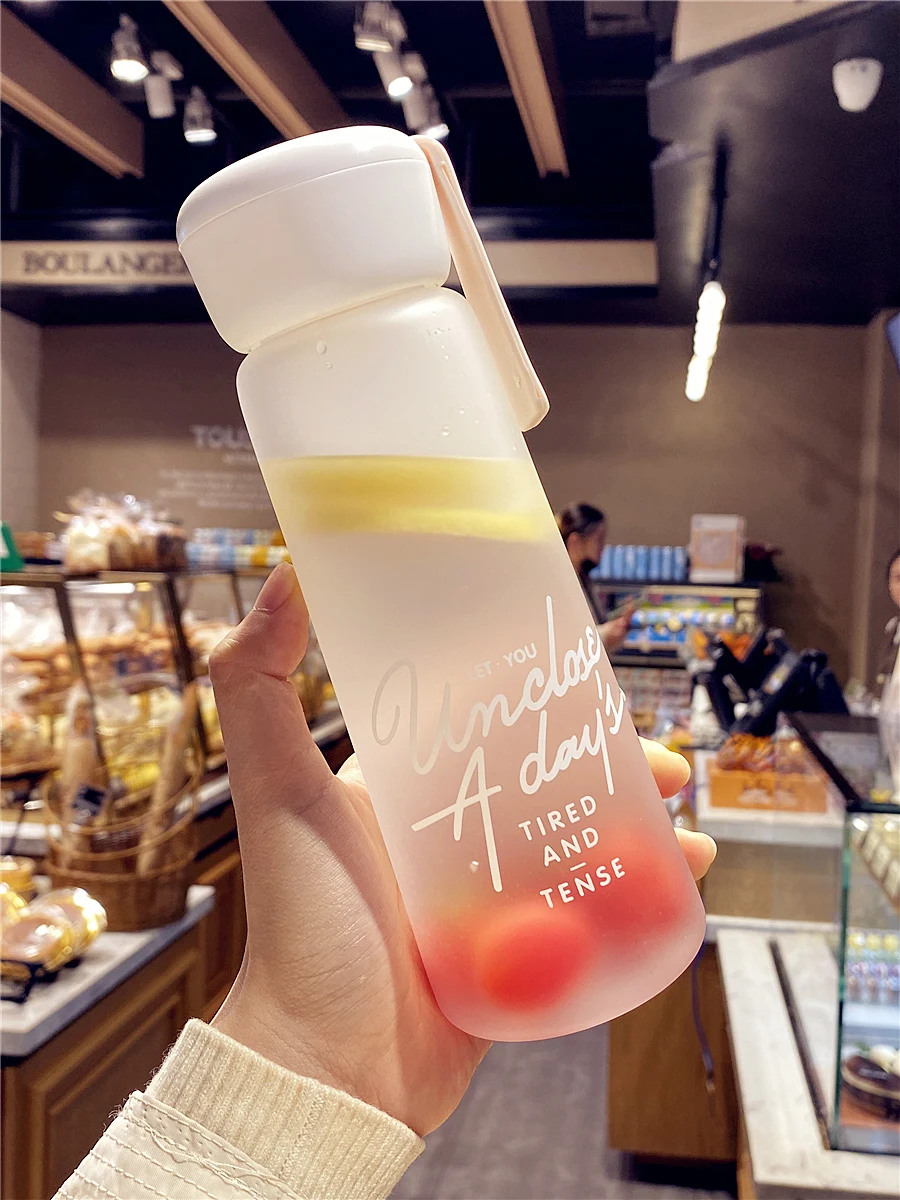 Прозрачная термобутылка для воды инфузор милый спортивный инфузер Детские