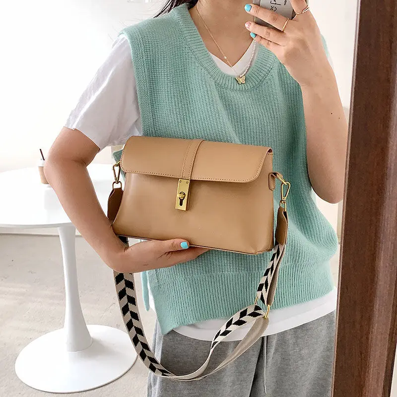 

Women Bag Shoulder Bags Crossbody Bags for Women Handbag Purse Fashion 2021 New Trend PU Leather Designer Bag Solid Color Zipper