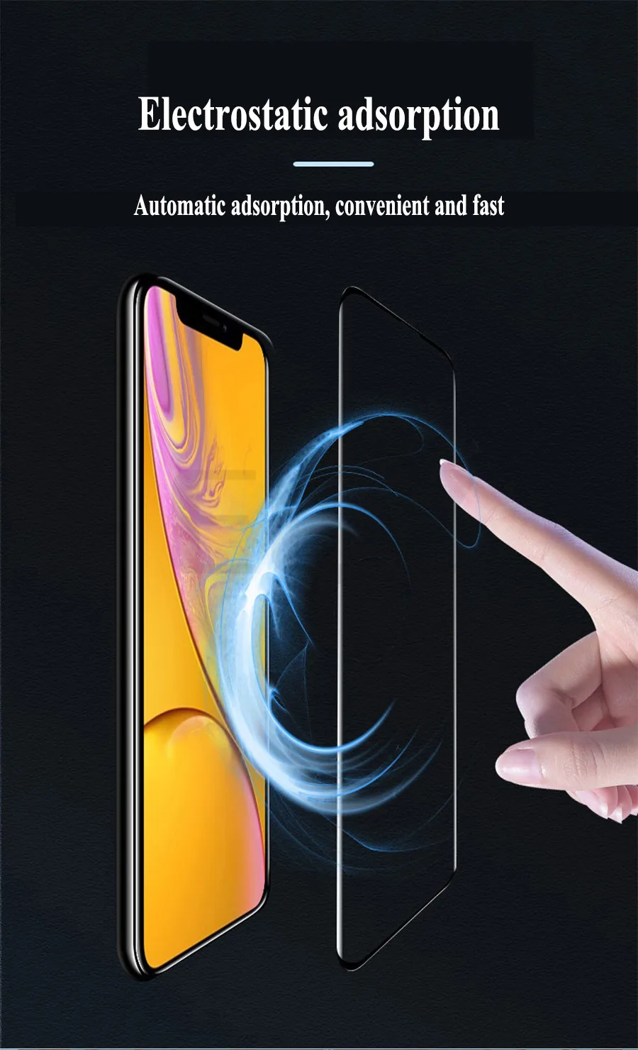 999D Full Cover Protective Glass For iPhone X 11 Pro XS Max Tempered Screen Protector For iPhone 7 6s 6 8 Plus Boundless Glass