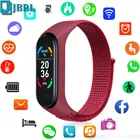 Смарт-часы унисекс с нейлоновым ремешком, водостойкие