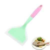 pro silicone spatula beef meat egg kitchen scraper wide pizza shovel non stick turners food lifters home cooking utensils