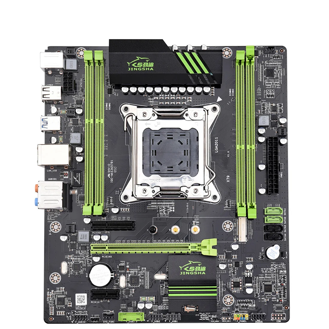 Материнская плата JINGSHA X79 материнская LGA 2011 ATX USB3.0 USB2.0 PCI-E NVME M.2 SSD поддержка 4