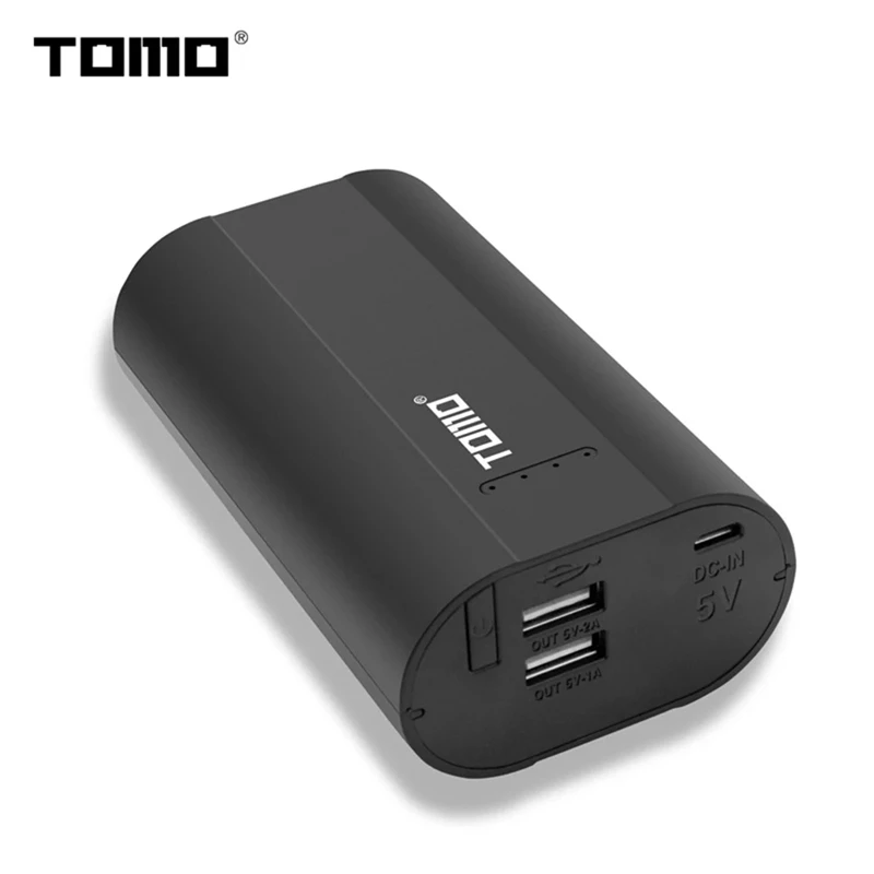 TOMO A2 внешний аккумулятор 2x26650 литиевая батарея ЖК-дисплей экран Micro-USB вход