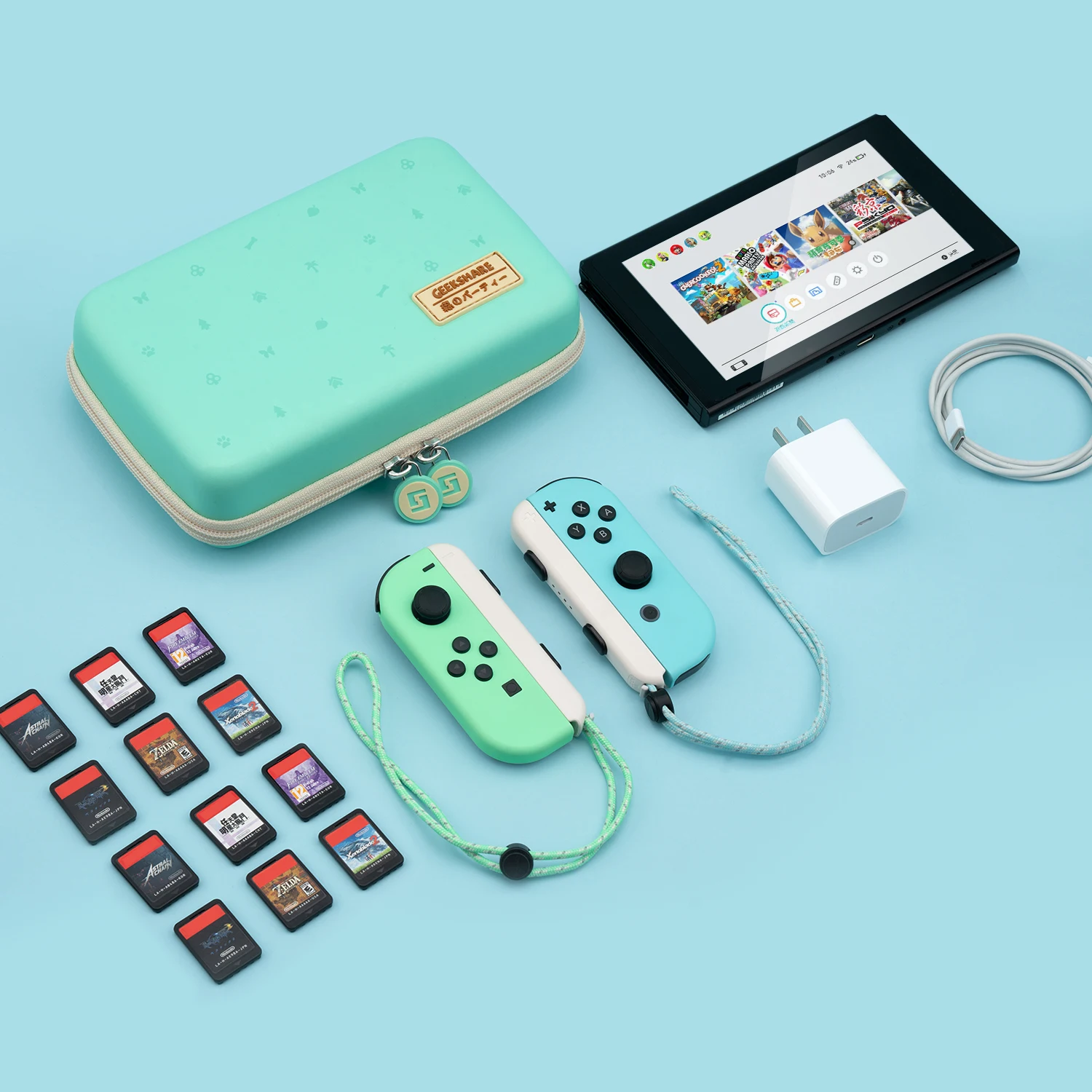 Сумка Geekshare для пересечения животных Nintendo switch NS чехол путешествий жесткий
