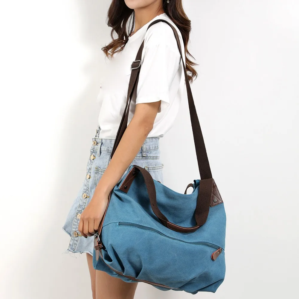 Винтажные женские сумки 2019 холщовые ретро сумка на плечо однотонные ручные Сумка