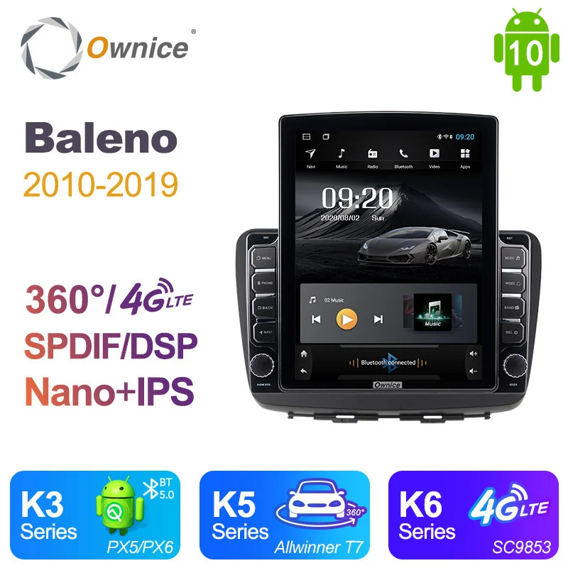 

Ownice for SUZUKI Baleno 2010 - 2019 Car 2 Din Android 10.0 Radio Auto truck van motor Multimedia Audio GPS Player head Unit 4G