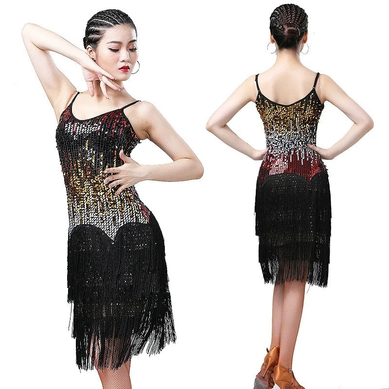 Женские блестящие аксессуары для бальных танцев сальсы румбы Танго вечевечерние