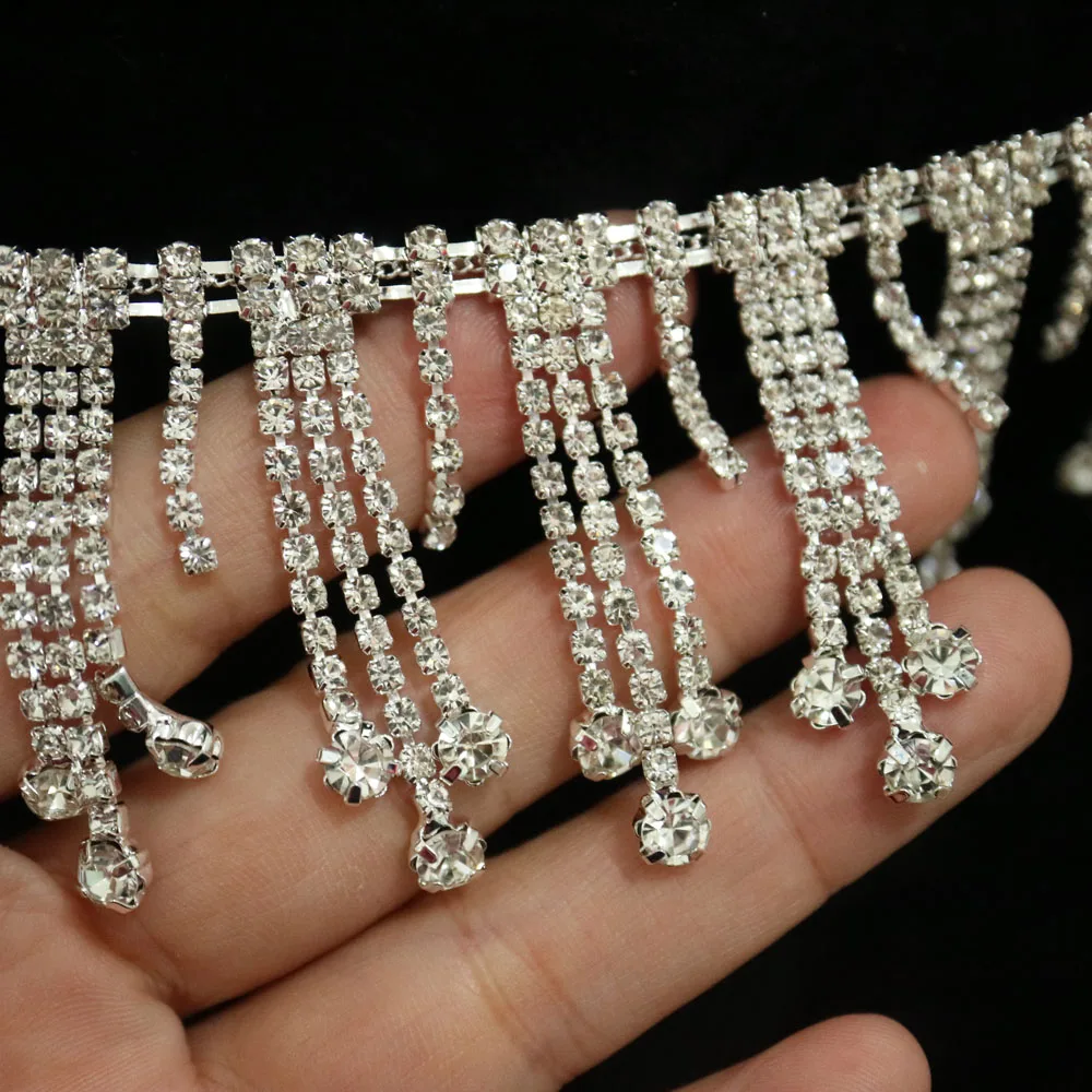 1 ярдовый стакан отделка стразами для одежды с украшением в виде кристаллов обувь