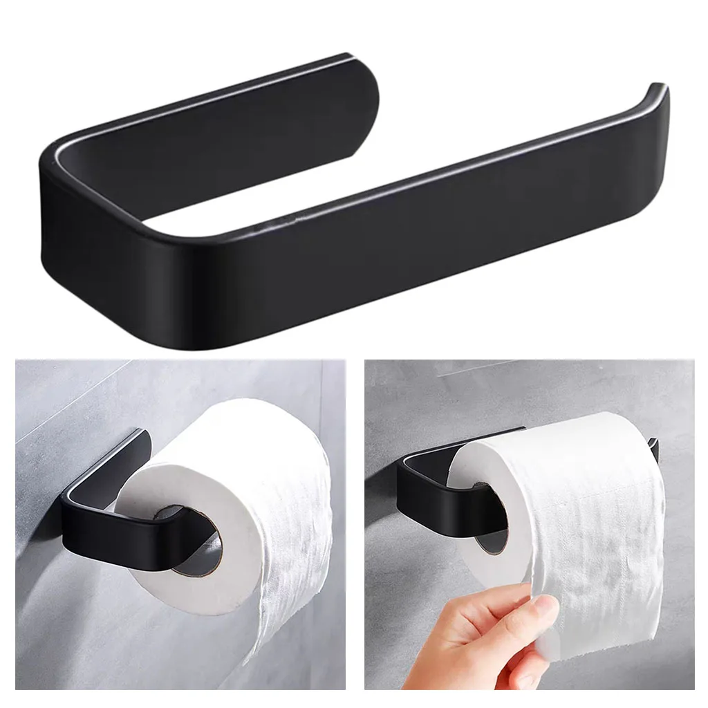 Акриловый держатель для туалетной бумаги, аксессуары для ванной комнаты, черный держатель для туалетной бумаги, стойка для рулона салфеток,...