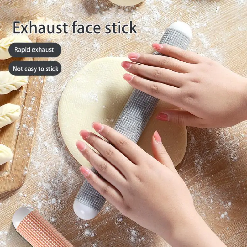 

Plastic Non-stick Rolling Pin Home Large-sized Fondant Cake Dough Roller Mini Baking Tool Dumpling Skin Rolling Pin Kitchen Tool