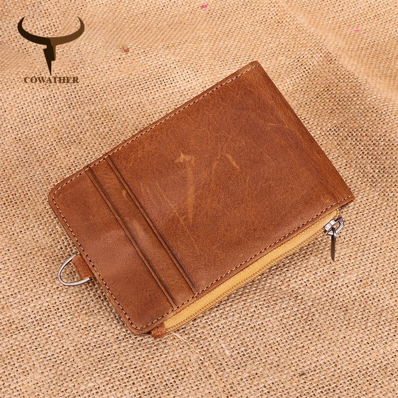 Кошелек COWATHER мужской из натуральной воловьей кожи|Мужские кошельки| |