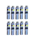 KTSCAR 1000 шт. авто светодиодный T5 3 светодиодный smd 3528 Клин светодиодный светильник лампа 3SMD Подсветка приборной панели светильник s панель с предупреждающим индикатором 12v