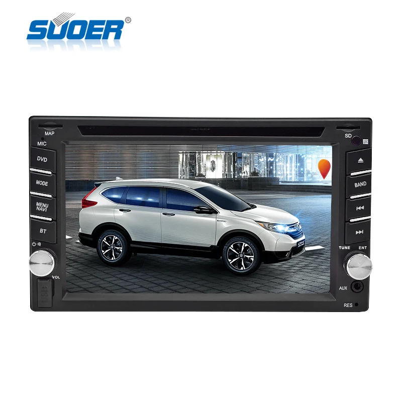 

High quality 6.2" car DVD player universal Auto audio Player with USB/SD/AUX/BT for toyota, ford/Hyundai