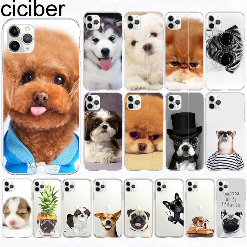 Чехол ciciber для iPhone 12 с милым щенком чехол Iphone XR 11 Pro XS Max 7X8 6 6S mini Plus 5S SE 2020