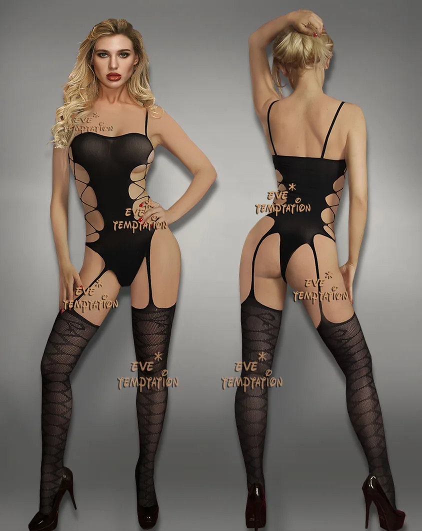 Женские комплекты сексуального нижнего белья сетчатые костюмы комбинезоны