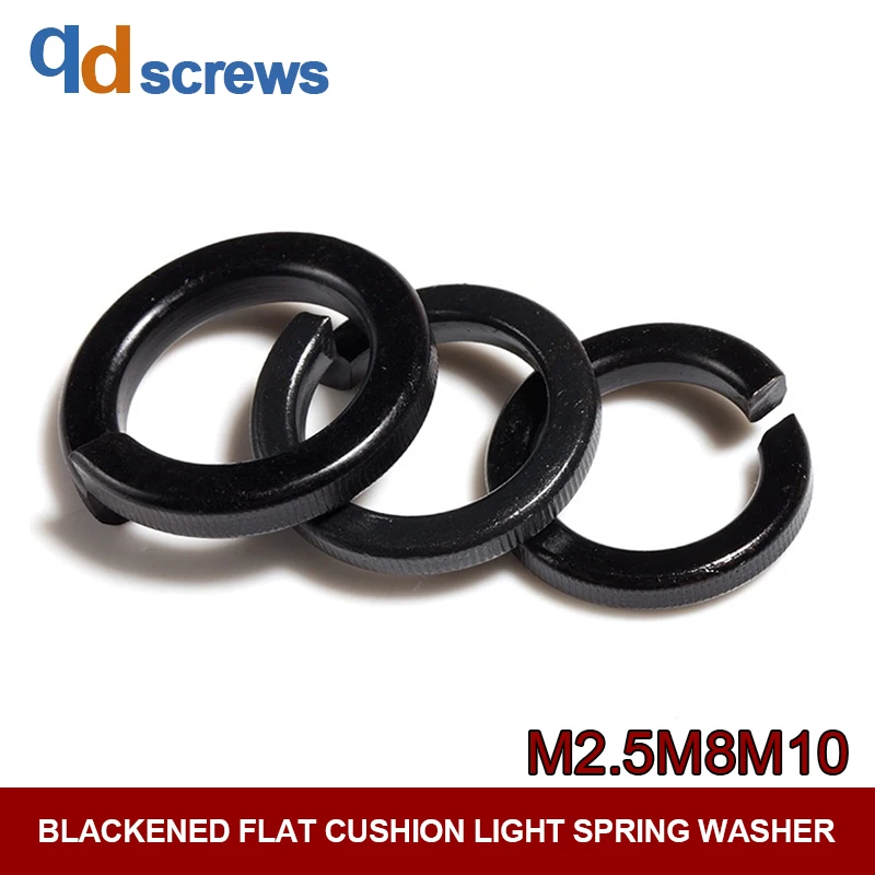 

8.8 M2.5M8M10 Blackened flat cushion light spring washer GB859