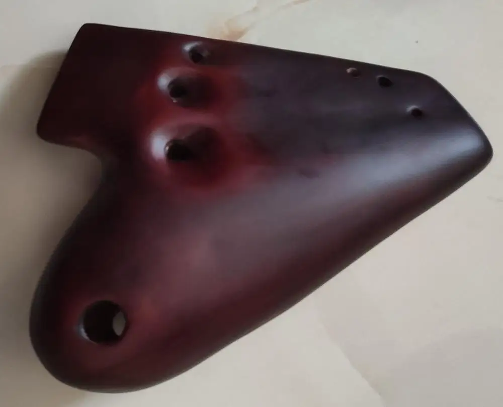 Три трубки 3 AG ocarina дымчатое горение многокамерная канавка alto G музыкальный