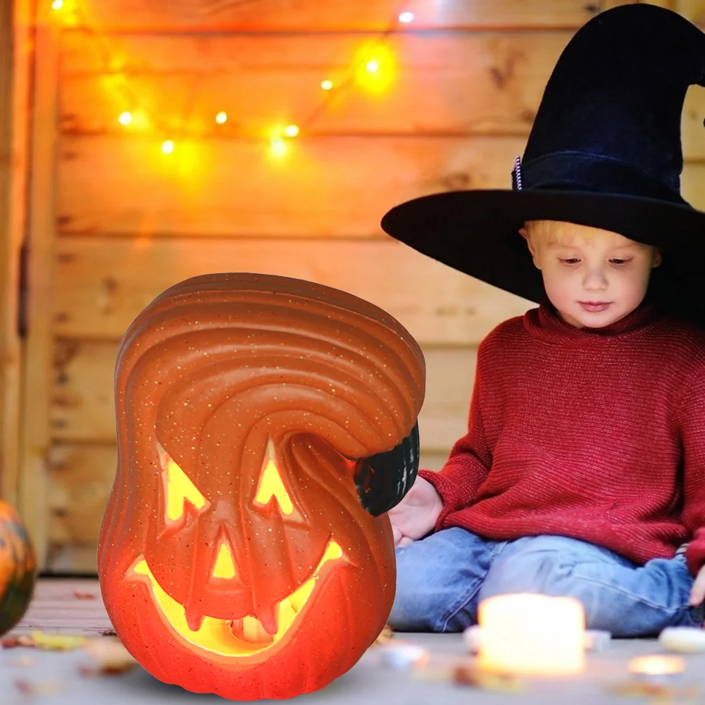 

Halloween Flash Pumpkin Light Creative LED Simulation Pumpkin Lantern Decor Prop Intelligent Night Light Corridor Bathroom