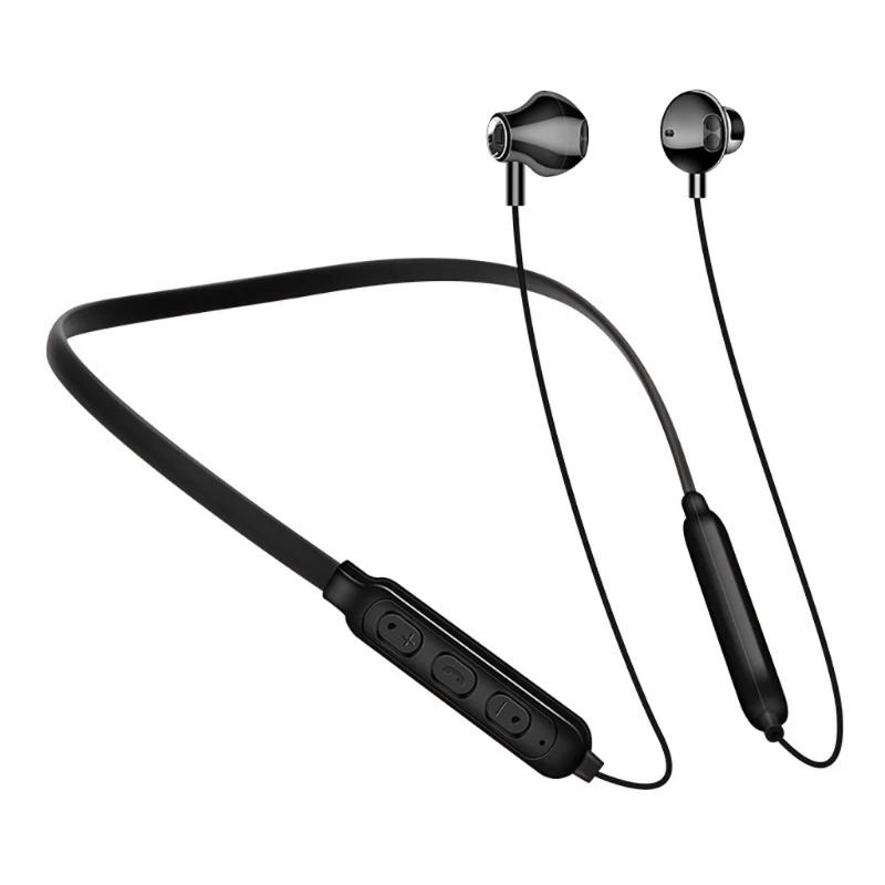 

Portable Neck-mounted Bluetooth 5.0 Sports Earbud Headphones Black/ Red /White Suitable for Most Mobile Phones