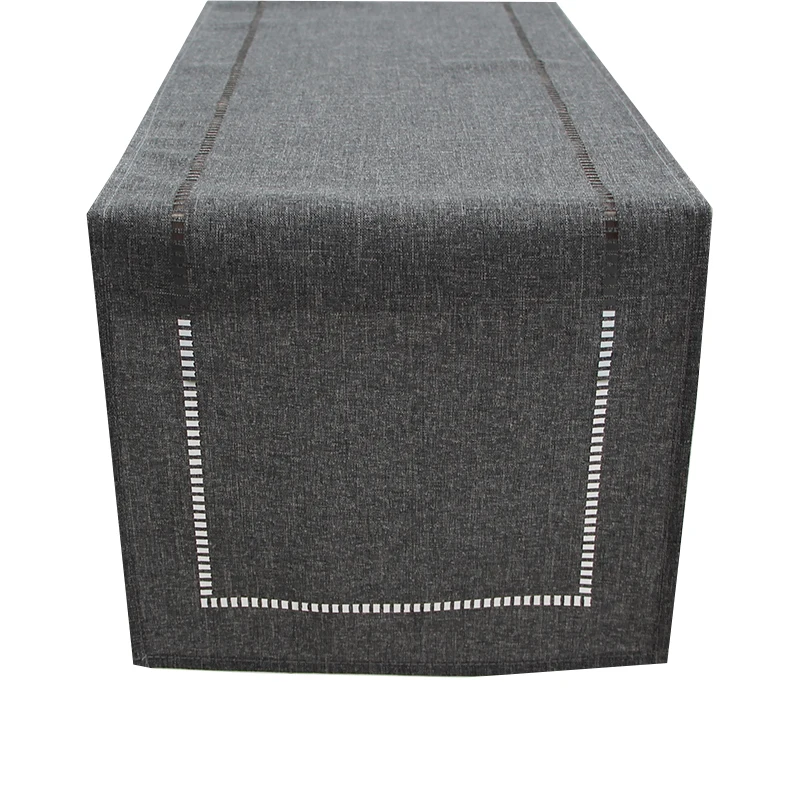 

Скатерть для стола из полиэстера, однотонная, с отверстиями, длинная, 2021