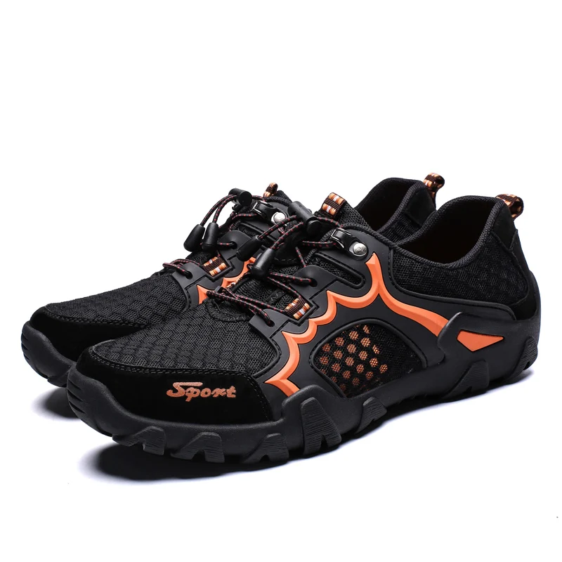 New Big Size 38-48 Men's Summer Breathable mesh Outdoor Sneakers For Spring Flats Shoes Comfortable Casual | Обувь
