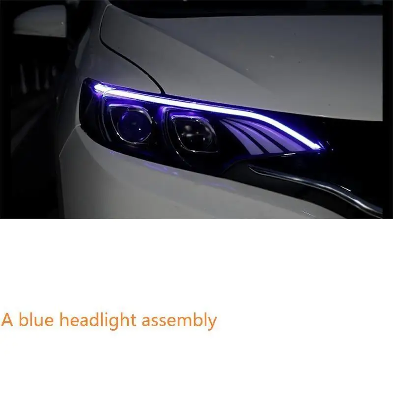 MODEL A Drl Cob автомобилей Neblineros Led Para Авто Assessoires фары передние противотуманные задние Автомобильные фары в сборе 15 16 17 для Honda Fit - Цвет: MODEL A