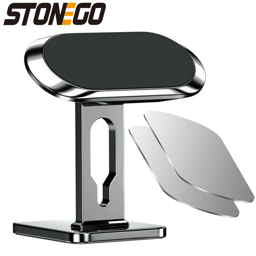 

STONEGO 360° Rotation Magnetic Car Phone Holder Stand Universal Flat Stick-on Dashboard Holder