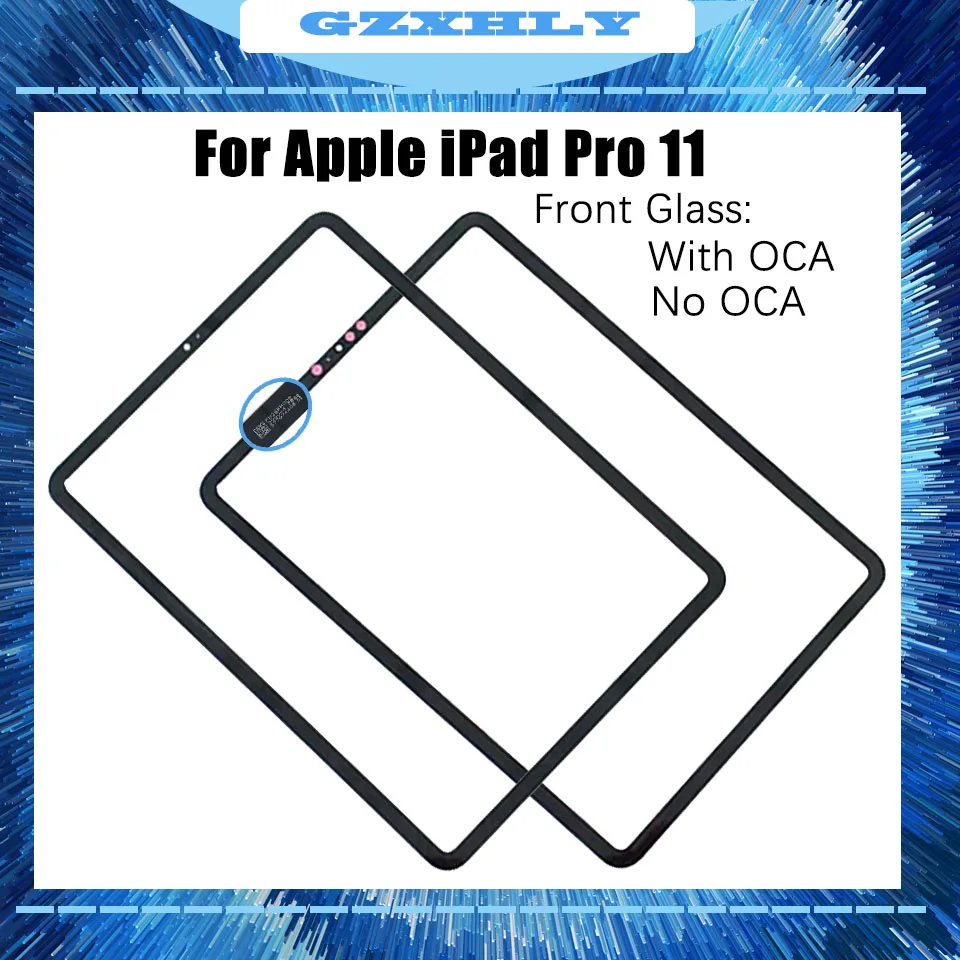 

1Pcs With OCA Front Glass (No Touch Digitizer) For iPad Pro 11 A2013 A1980 A1934 A2228 A2230 A2068 LCD Display Outer Panel
