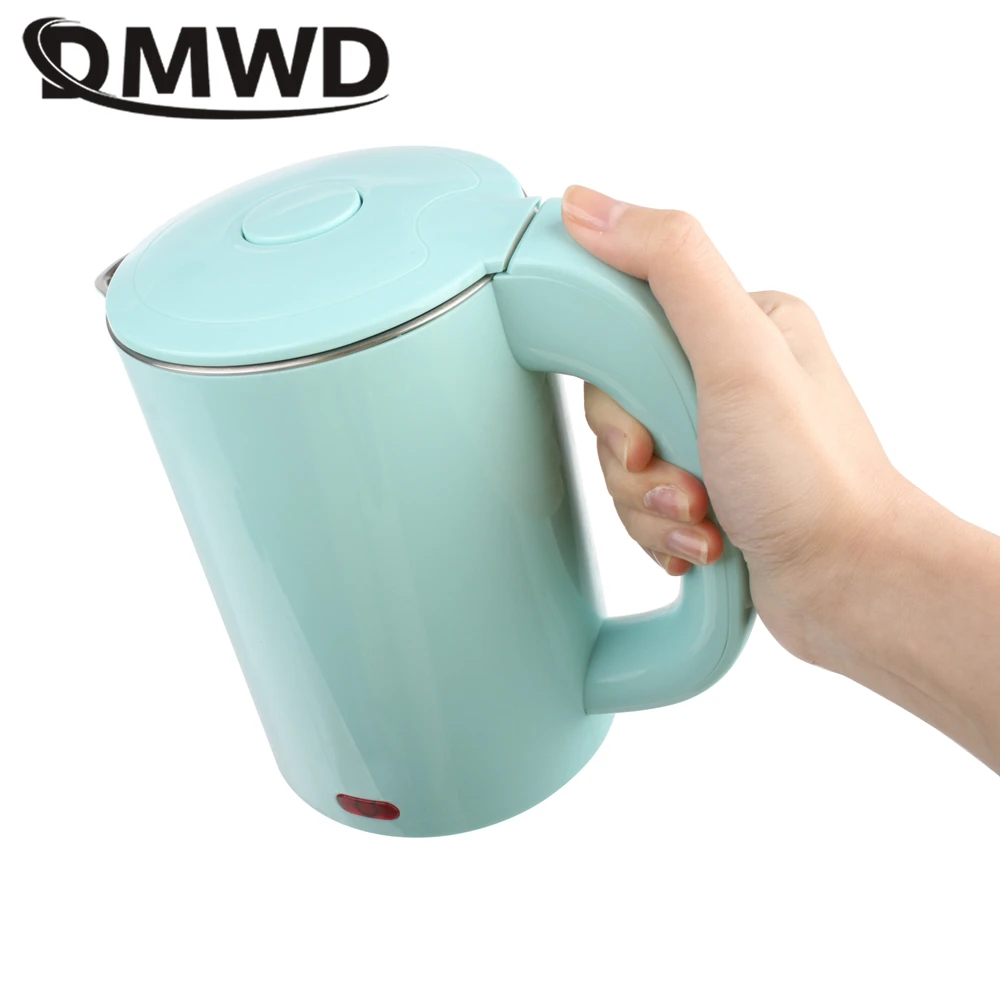 DMWD 0.6L мини-Электрический чайник электрический 110 В-220 В Бойлер Для Бизнес поездки электрический кувшин для воды 700 Вт с 3 в 1 универсальный разъем бытовая техника для кухни
