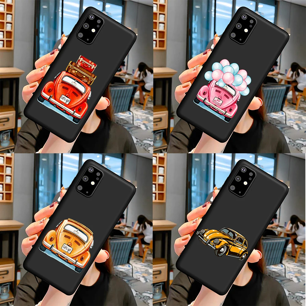 

New Cartoon Cute Car Fashion Paint Draw for Samsung Galaxy S7 Edge S8 S9 S10e S20 S21 Note 8 9 10 20 Ultra Plus Phone Case Funda