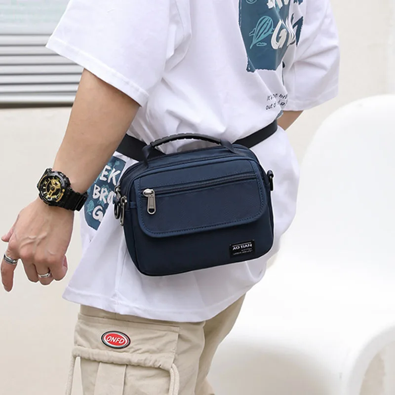Многофункциональная мужская сумка через плечо 2021 на водонепроницаемая деловая
