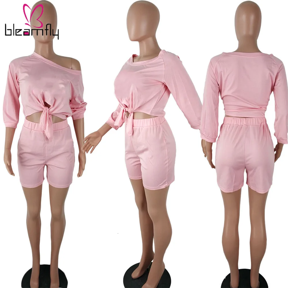 Сексуальный неоновый зеленый укороченный топ + шорты комплект из двух предметов