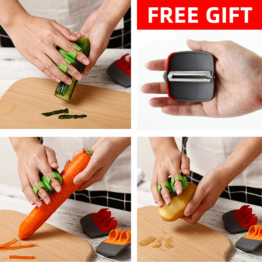 

Kitchen Knife Sharpener 4-Stage Knife Non-Slip Base Pat, Easy and Safe to Use,Knife with Silicone Base for Kitchen Knives,Scisso