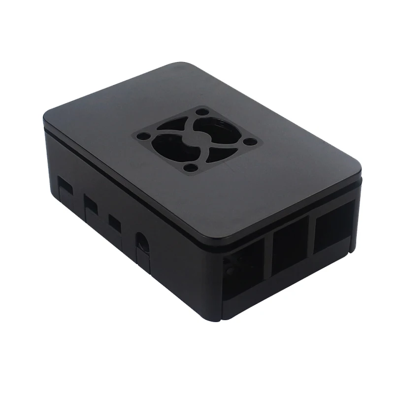 Case Raspberry Pi 4 чехол ABS корпус черный корпус совместимый вентилятор охлаждения для Raspberry Pi 4 Модель B - Цвет: Case