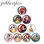 10 шт., Круглые Стеклянные Кабошоны, 12182025 мм