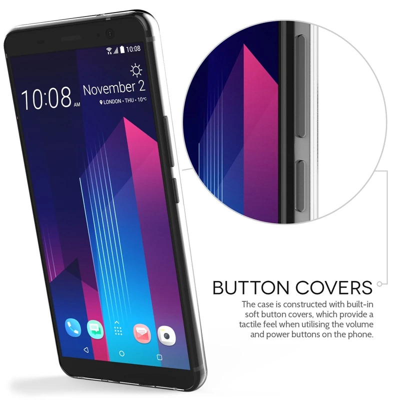 Прозрачный ТПУ чехол UPaitou для HTC U11 Plus прозрачный мягкий Sinicon чехлы телефонов 6 0&quot |