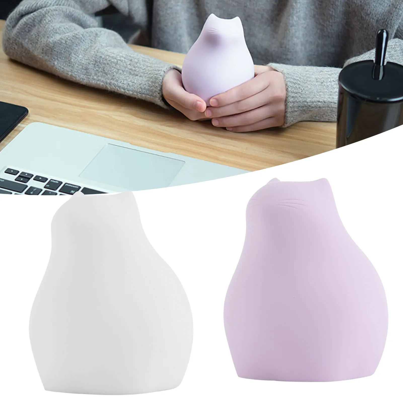 

300ml Cute Hot Water Bag Soft Silicone Hot Cold Water Bottle Gift for Heat Cold Therapy Household Winter Use Hand Warmer bag