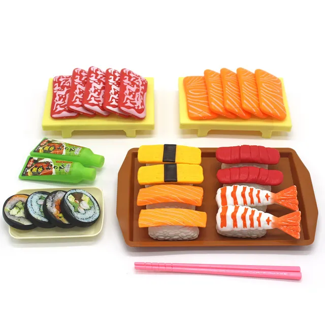 ibasenice 74 Peças Vaporizadores De Comida De Sushi Japonês Brinquedos De  Comida Infantil Conjuntos Infantis Jogo De Fingir Jogo De Cozinha Brinquedo  De Fingir Comida Para Brincar Sushi De