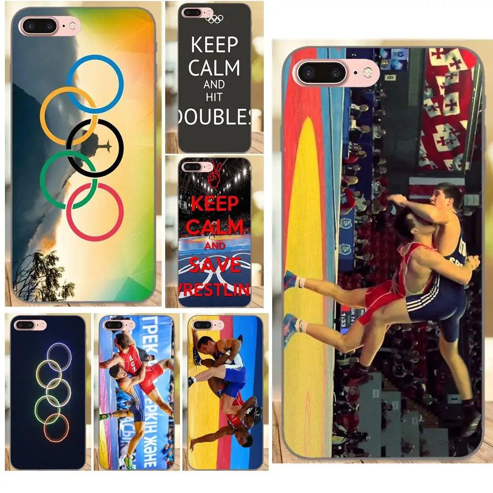 Сохранить олимпийскую борьбу аксессуары для ТПУ чехол Apple iPhone 4 4S 5 5S SE 6 6S 7 8 Plus X XS Max