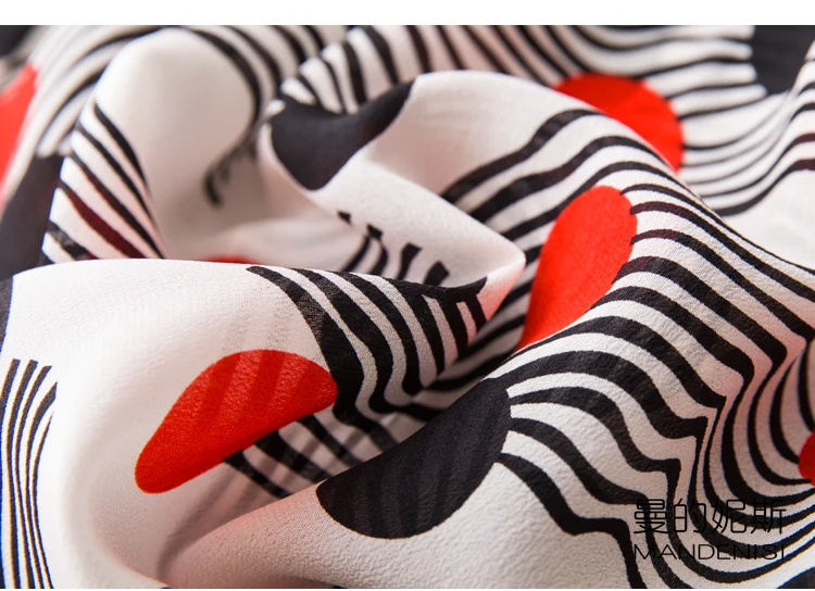 

Women's 100% Mulberry Silk Crepe Silk dots printed long sleeve bow tie neck shirt Top Blouse office work MM050