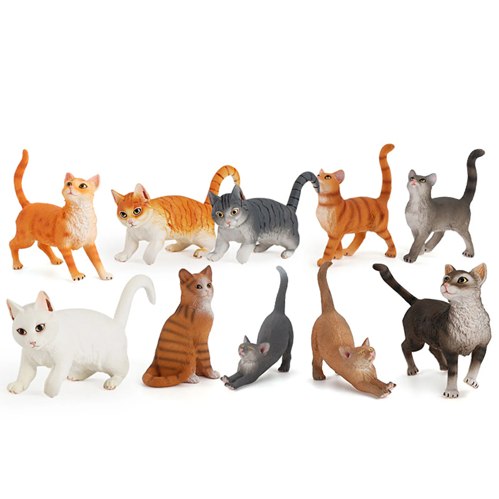 Моделирование мини кошка модель животного аксессуары для дома детская игрушка