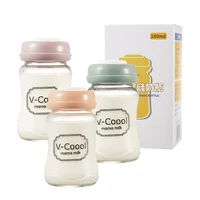 v coool glass storage bottle glass silicone gasket breast milk preservation seal milk storage large scale