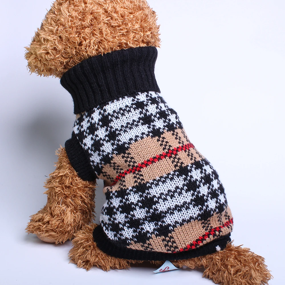 

Dog Cat Knited Sweater Jumper Striped Puppy Coat Jacket Winter Warm Clothes Apparel 5 sizes
