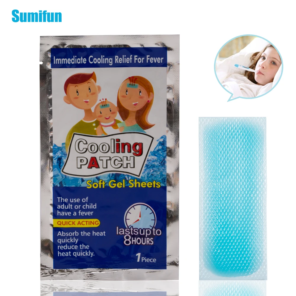 Пластырь охлаждающий гелевый для снятия головной боли 3 шт./уп.|Пластыри