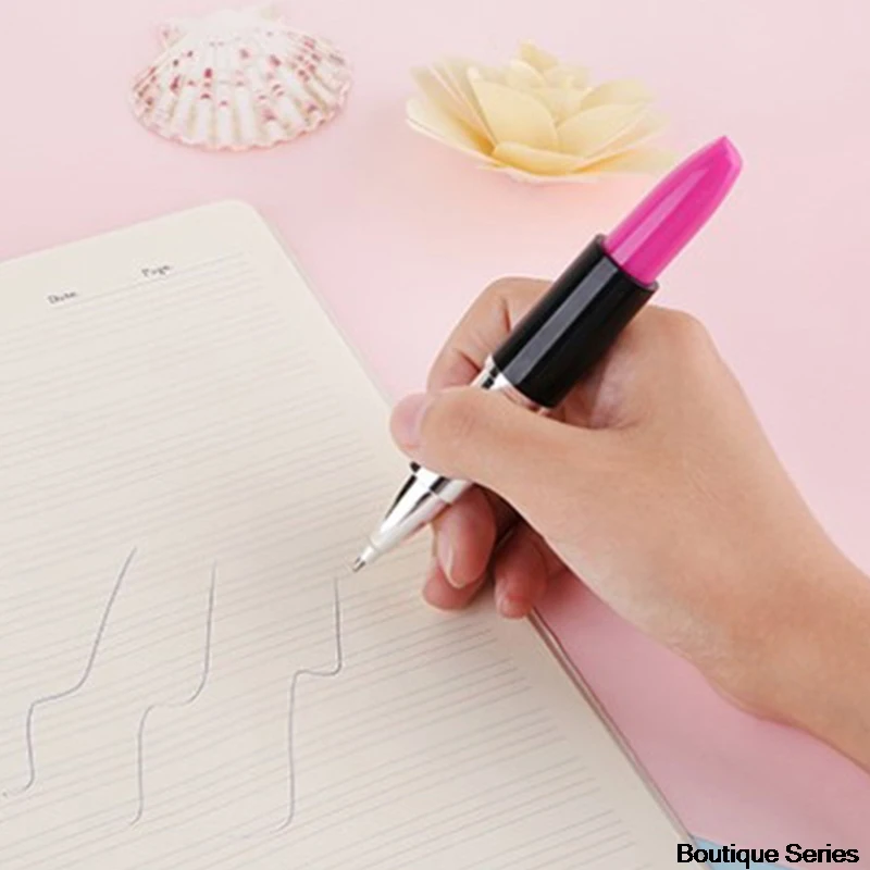 

Creative Lipstick Pen Cute Ballpoint Pen School Office Supplies Funny Ballpoint Pen