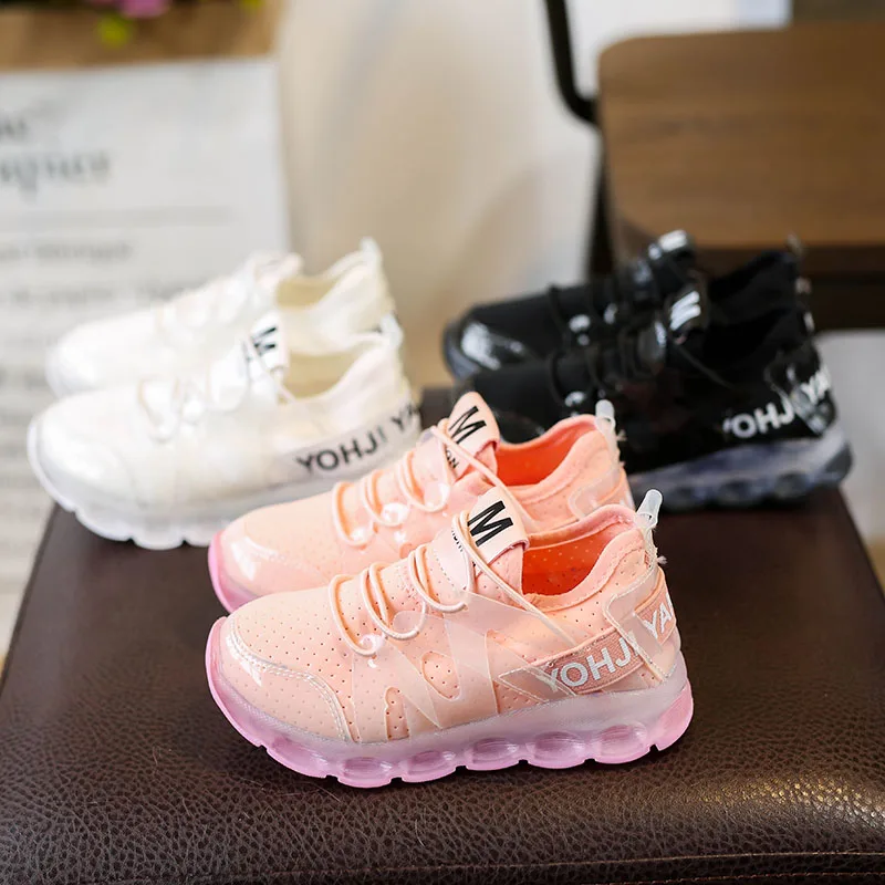 Детские кроссовки со светильник кой спортивсветильник для мальчиков и девочек