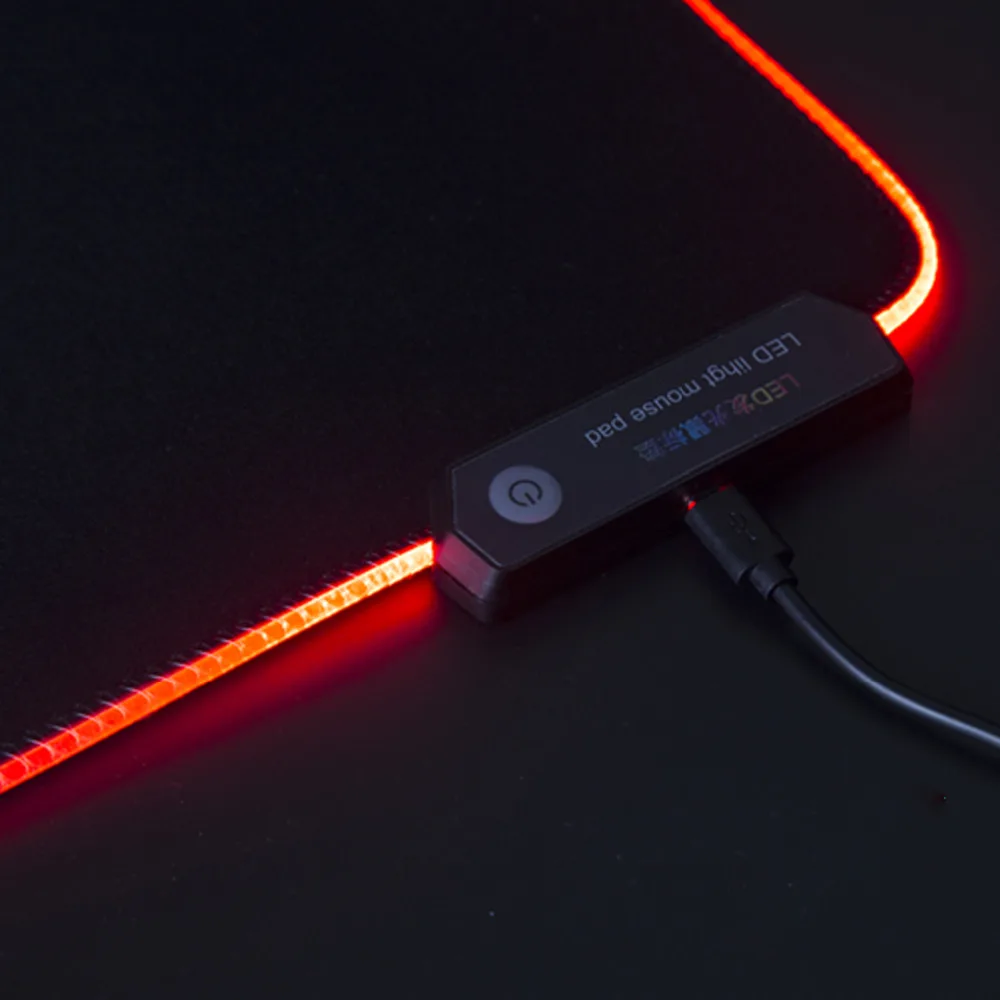 Elisona проводной игровой коврик для мыши со светодиодный RGB подсветкой ноутбука
