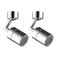 hlzs 2 packs faucet aerator 720%c2%b0 rotate splash filter faucet sink movable tap head water saving rotatable filter