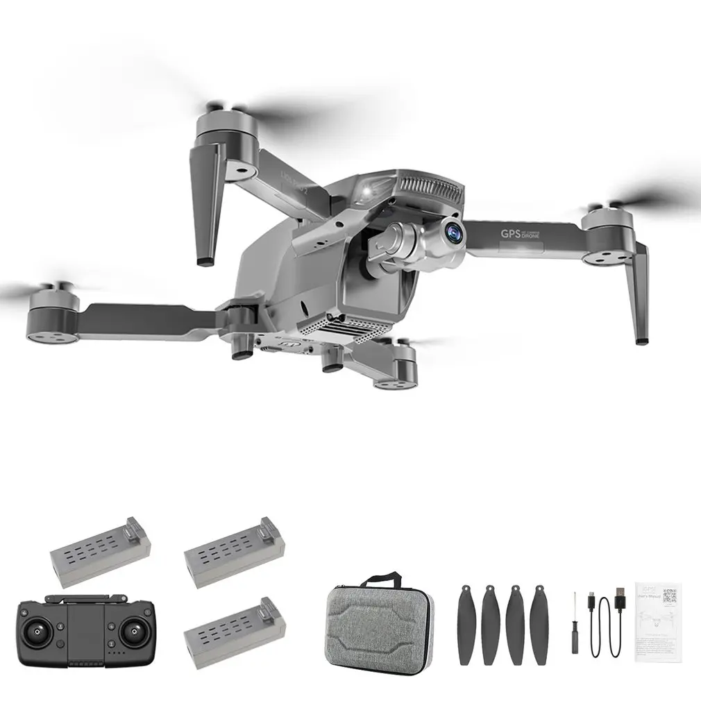 

L106 PRO 2 GPS Дрон с разрешением 4K двойной Камера 5G 2 карданный стабилизатор для аэрофотосъемки бесщеточный Радиоуправляемый Дрон складной Квад...