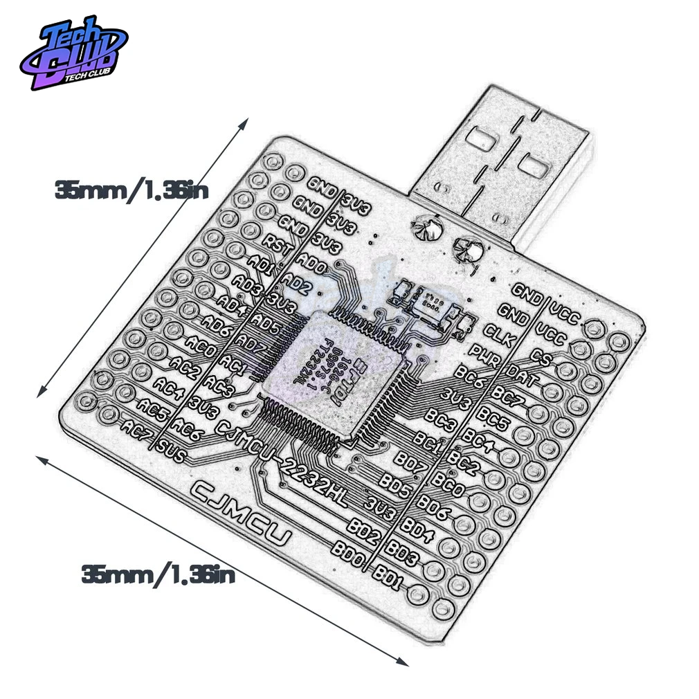 CJMCU-2232 FT2232HL FT2232 HL USB для UART FIFO SPI I2C JTAG RS232 модуль N9P6 | Инструменты